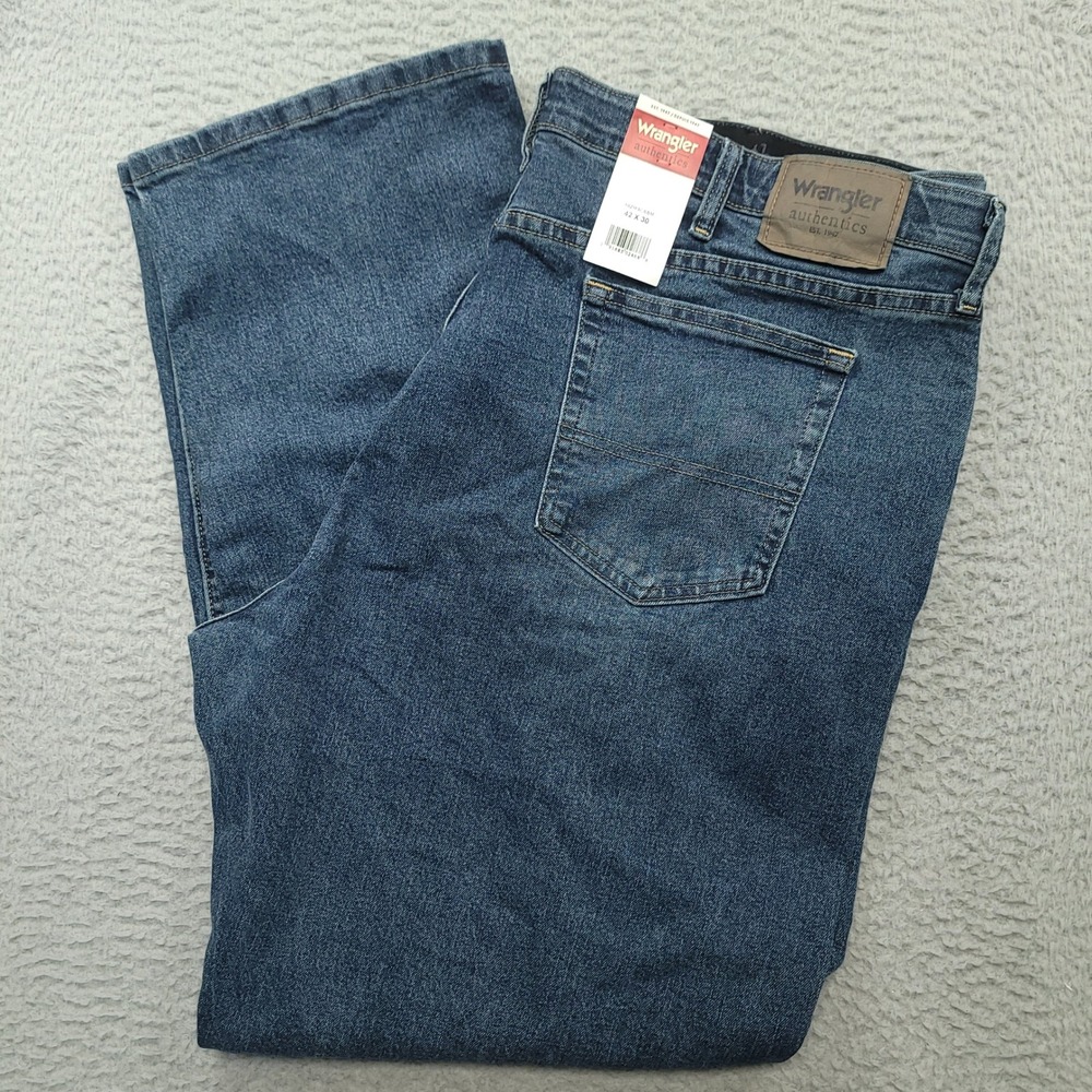 Wrangler Authentics Mens‎ Jeans 42x30 (40x31) Relaxed Denim Pants New with Tags